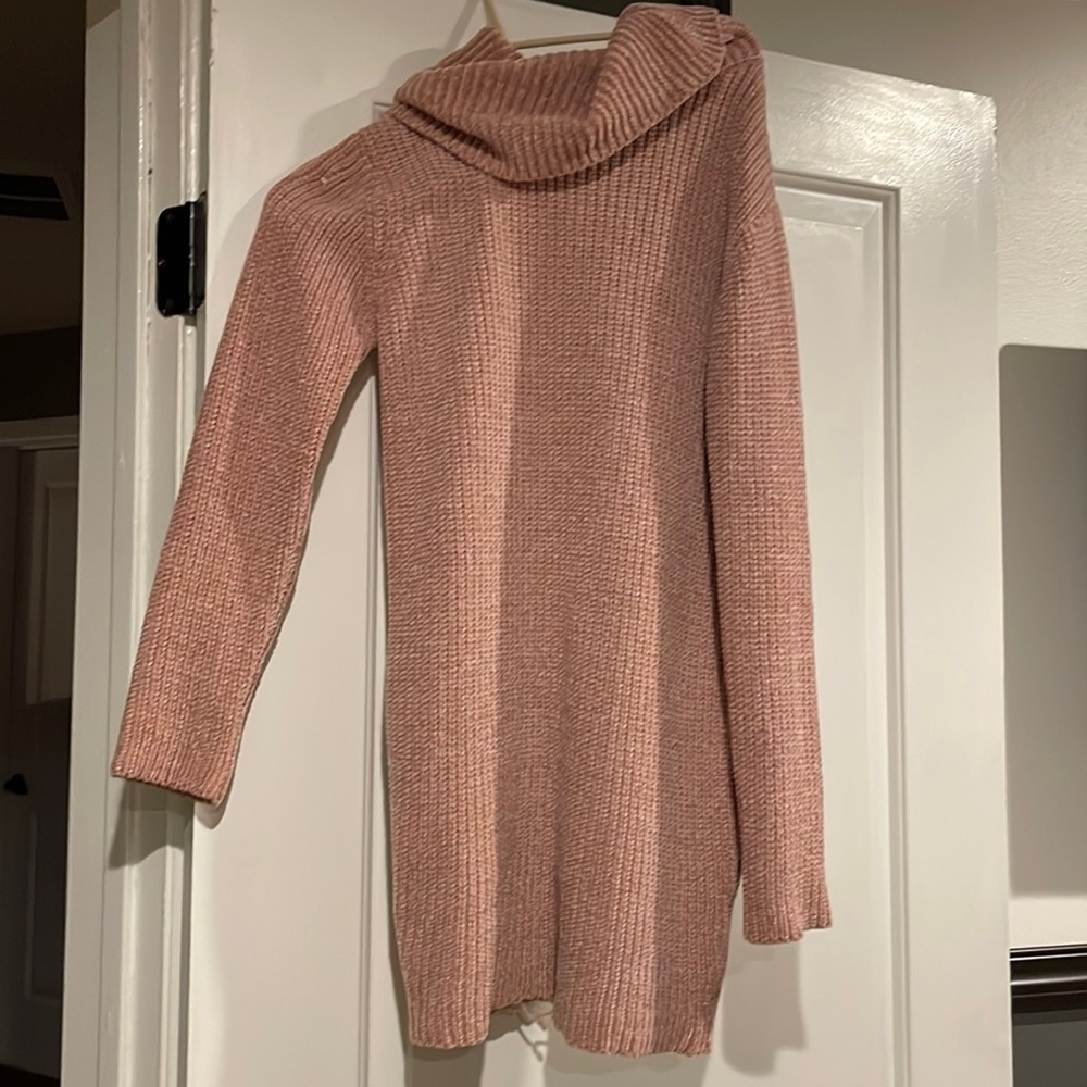 turtle neck sweater dress